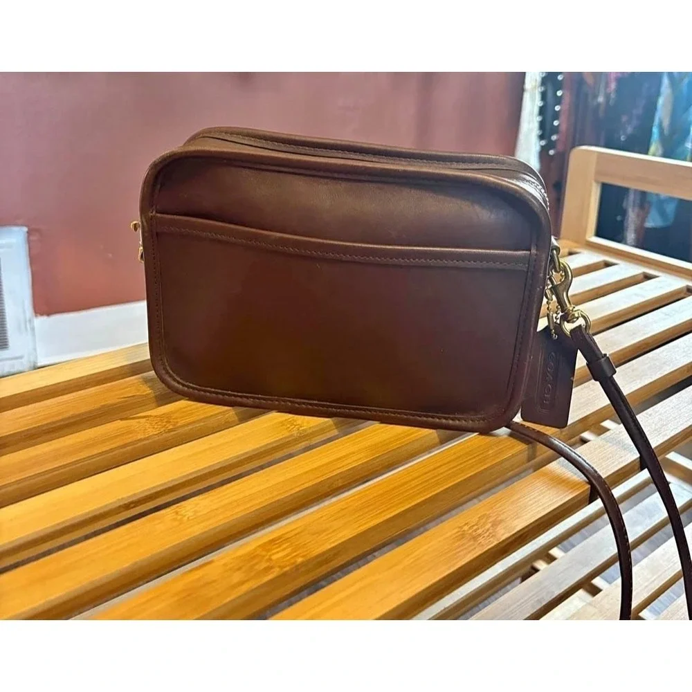Coach 9925 Vintage Carnival Crossbody Bag Chocolate Brown USA